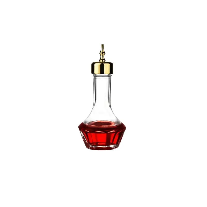 Retro Glass Bitters Bottle – Classic Amber Finish 1