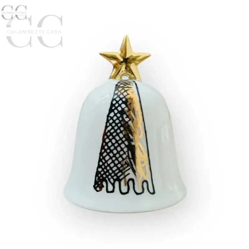 Richard Ginori Comet Star Bell – Porcelain Holiday Ornament Or Table Chime 1