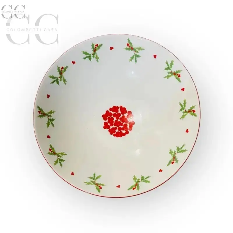 Richard Ginori Holly Centerpiece Bowl – Festive Porcelain Table Decoration 1