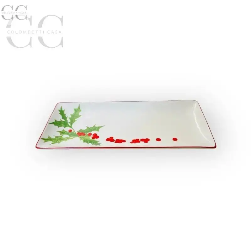 Richard Ginori Holly Serving Tray – Decorative Porcelain Table Accent 1