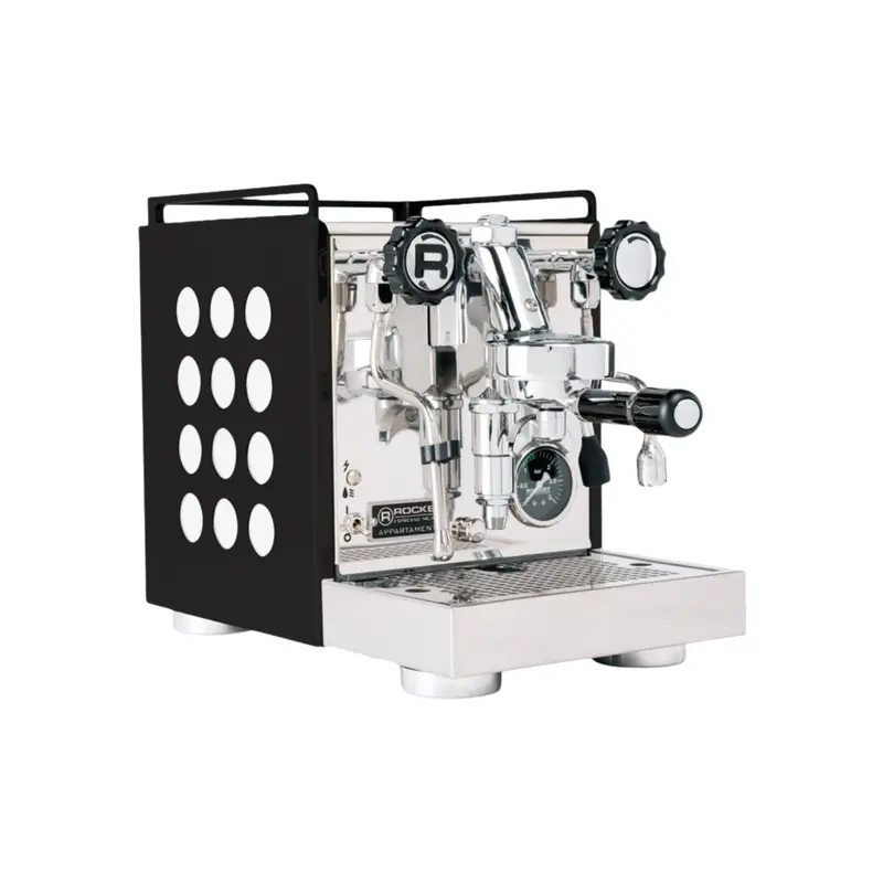 Rocket Appartamento 2.0 Single-Group Espresso Machine – Black & White Two-Tone Design 1
