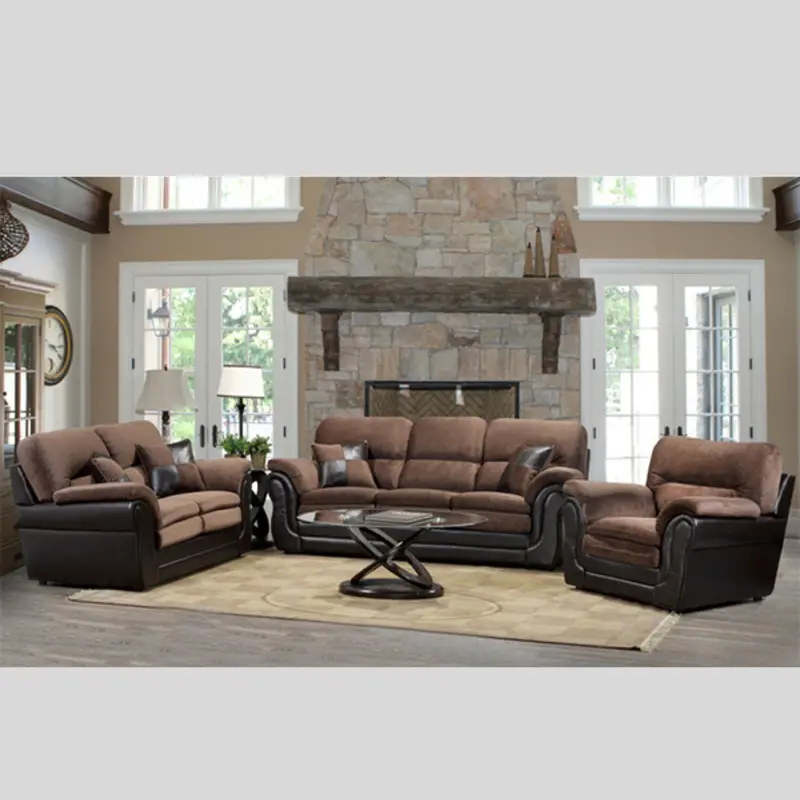 Rolled-Arm Canadian-Made Sofa Set – Classic Comfort 1