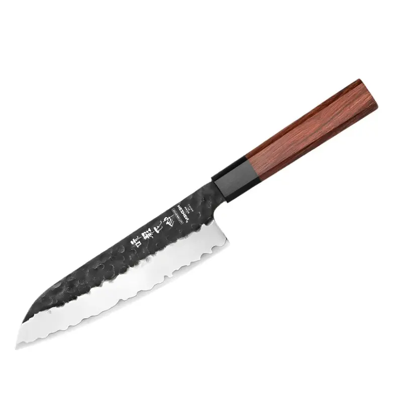 Rosewood-Handled Santoku Knife – Sharp, Lightweight All-Rounder For Fine Prep Work 1