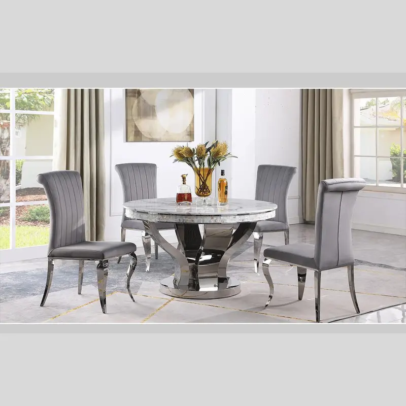 Round Marble Dining Table – Standalone Piece 1
