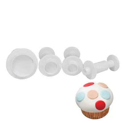 Round Plunger-Style Cookie Cutter Set 1
