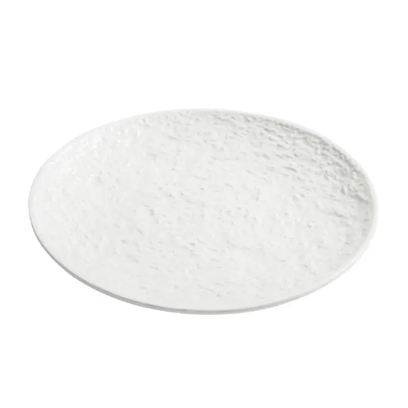 Rustic French-Inspired White Stoneware Plate 1