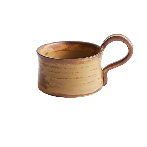 Rustic Stoneware Coffee Mug – Japanese Ceramic Design 1