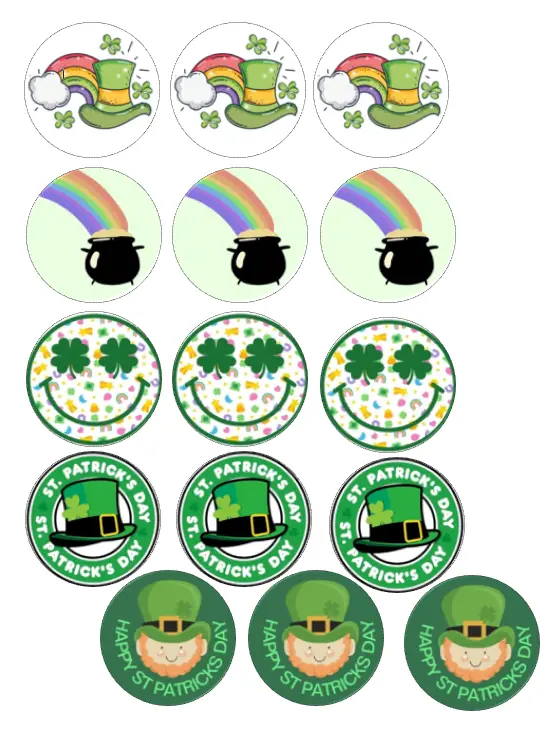 Saint Patrick’S Day Themed Edible Frosting Sheet – Printable Design 1