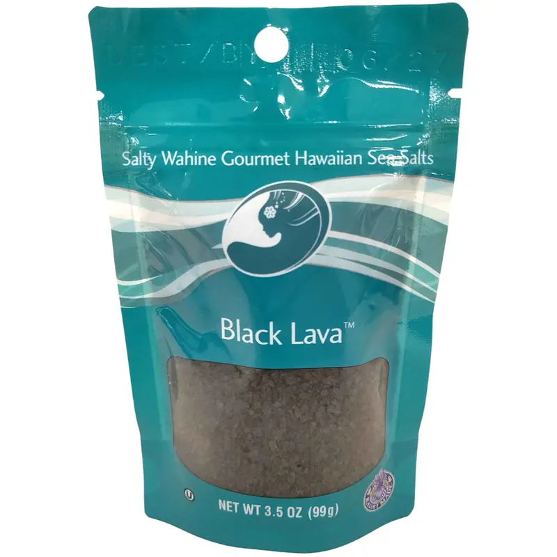 Salty Wahine Hawaiian Black Lava Sea Salt – Gourmet Finishing Salt 1