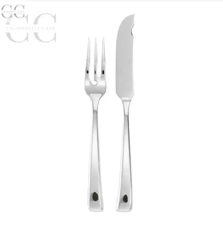 Sambonet Polished Stainless Steel Fish Cutlery Set – 24-Piece 1