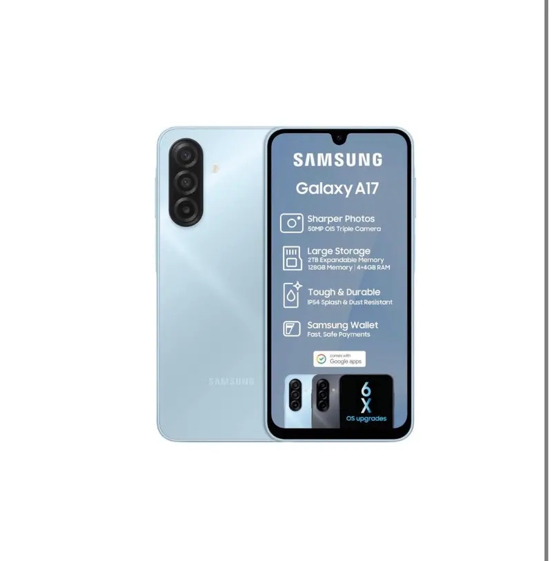 Samsung Galaxy A17 Lte Smartphone – 128Gb Storage, Dual Sim, Blue Finish 1