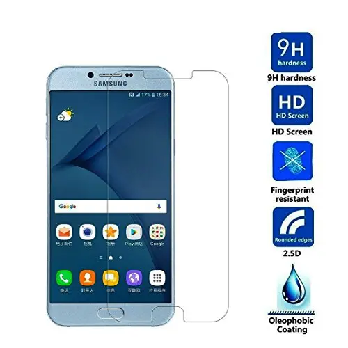 Samsung Galaxy A8 (2016) Tempered Glass Screen Protector – 2-Pack Clear Shield 1