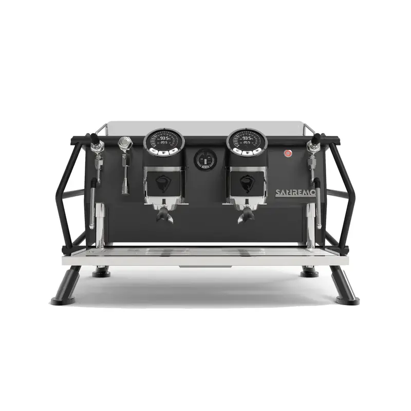 Sanremo Cafe Racer Naked 2-Group Espresso Machine – Matte Black Finish 1