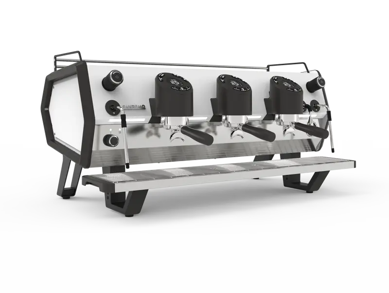 Sanremo D8 Pro Three-Group Espresso Machine – Black & White Finish 1