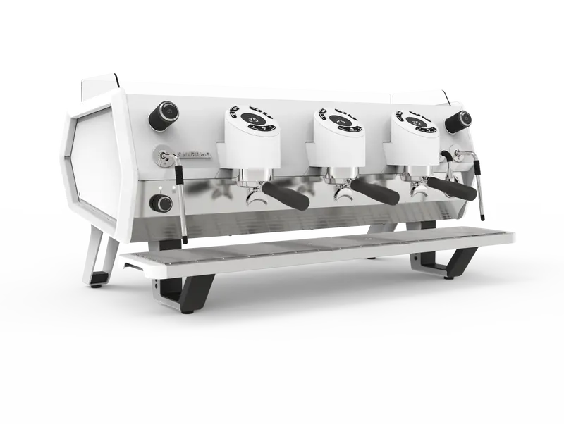 Sanremo D8 Three-Group Espresso Machine – All-White Design 1