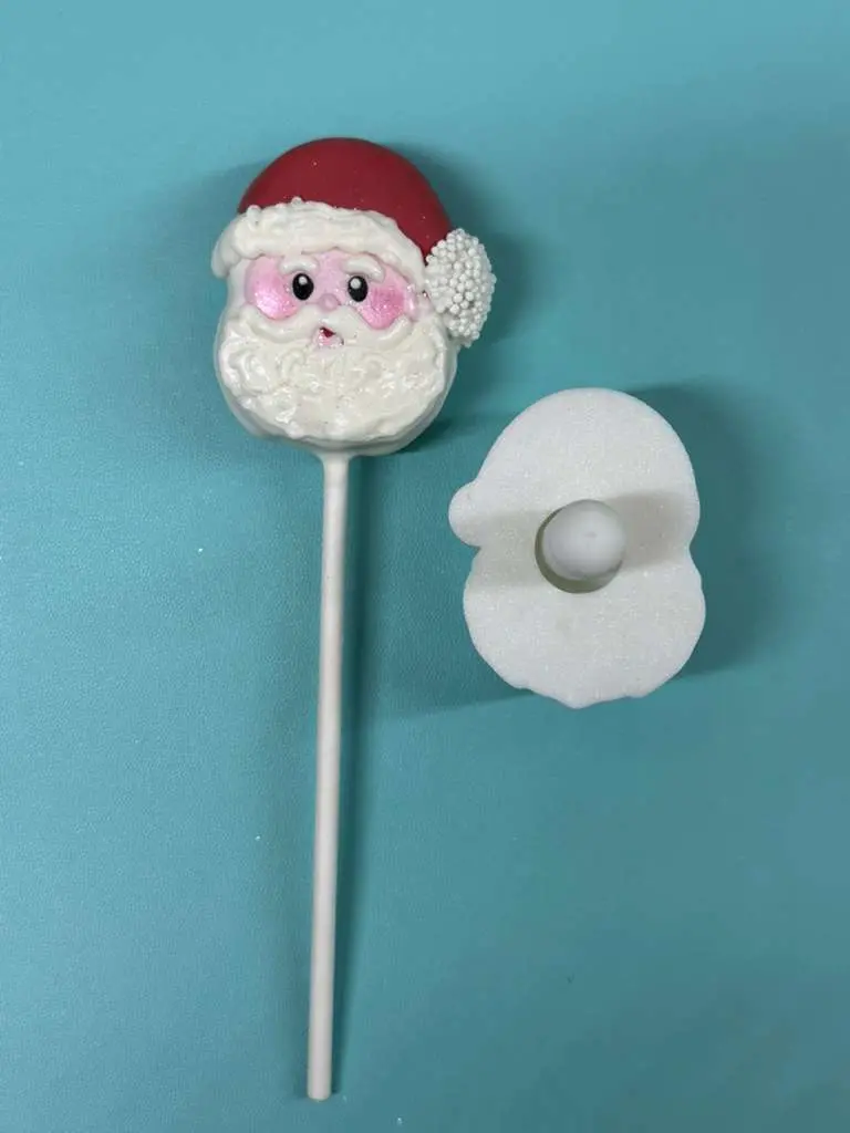 Santa Claus Face Cookie Cutter – Expressive Plunger Mold 1