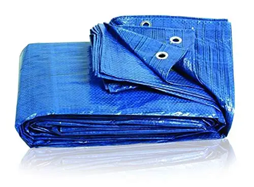 Satco Heavy-Duty Waterproof Camping Tarp – 80Gsm Blue Groundsheet 1