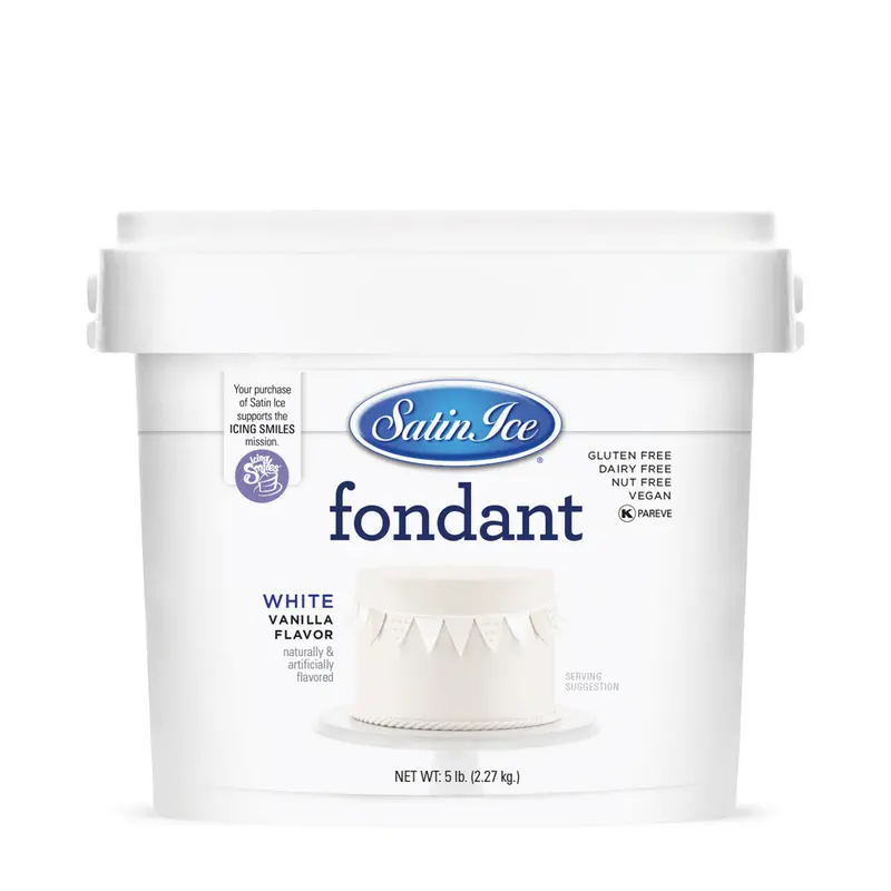 Satin Ice White Fondant – 5-Pound Bulk Pack 1