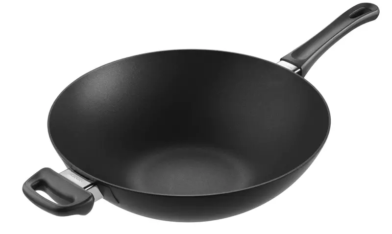 Scanpan Classic 32Cm Flat-Bottom Wok With Helper Handle 1