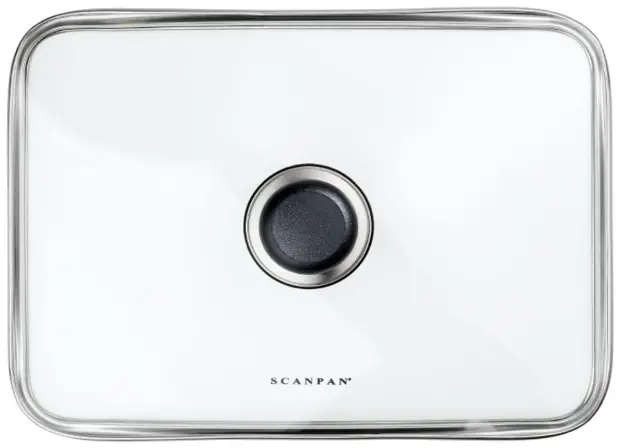 Scanpan Classic Tempered Glass Lid – Fits Roasting Pans (35.5 × 26.5 Cm) 1