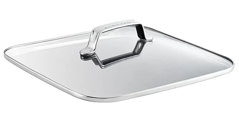 Scanpan Techniq Tempered Glass Lid – For 28 × 28 Cm (4.8 L) Square Roasting Pans 1