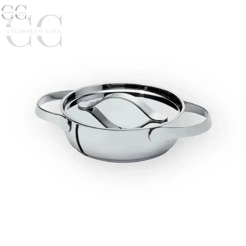Serafino Zani Al Dente 20 Cm Stainless Steel Frying Pan With Lid 1