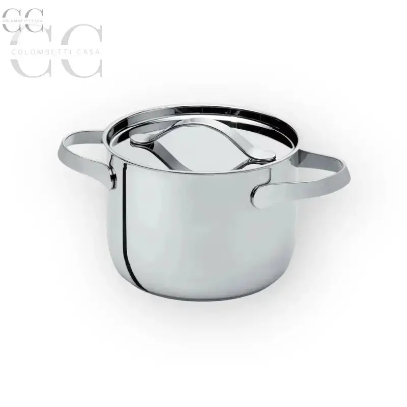 Serafino Zani Al Dente 24 Cm Stainless Steel Dutch Oven With Lid 1