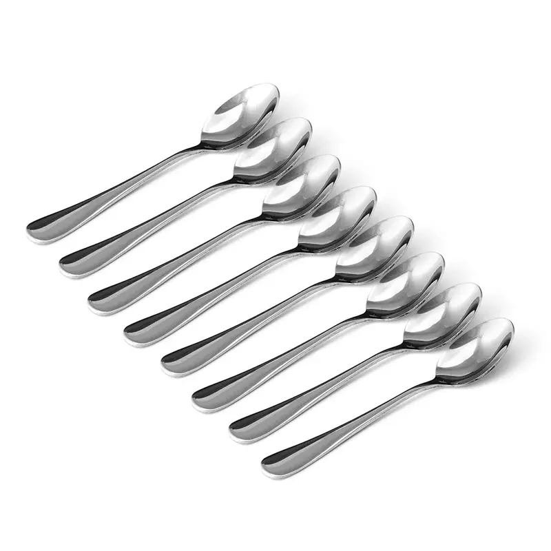 Set Of 10 Stainless Steel Teaspoons For Kitchen And Table 1