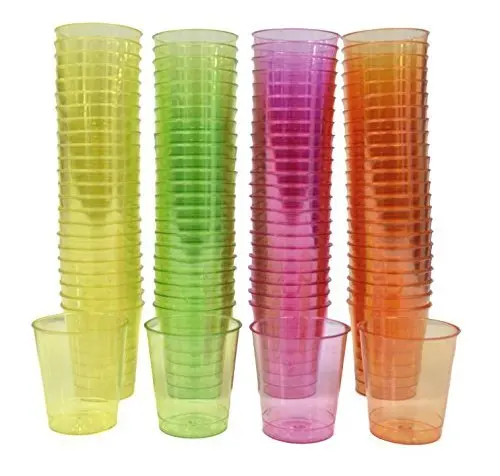 Set Of 72 Disposable Colored Shot Glasses – Vibrant Party Cups For Any Occasion 1