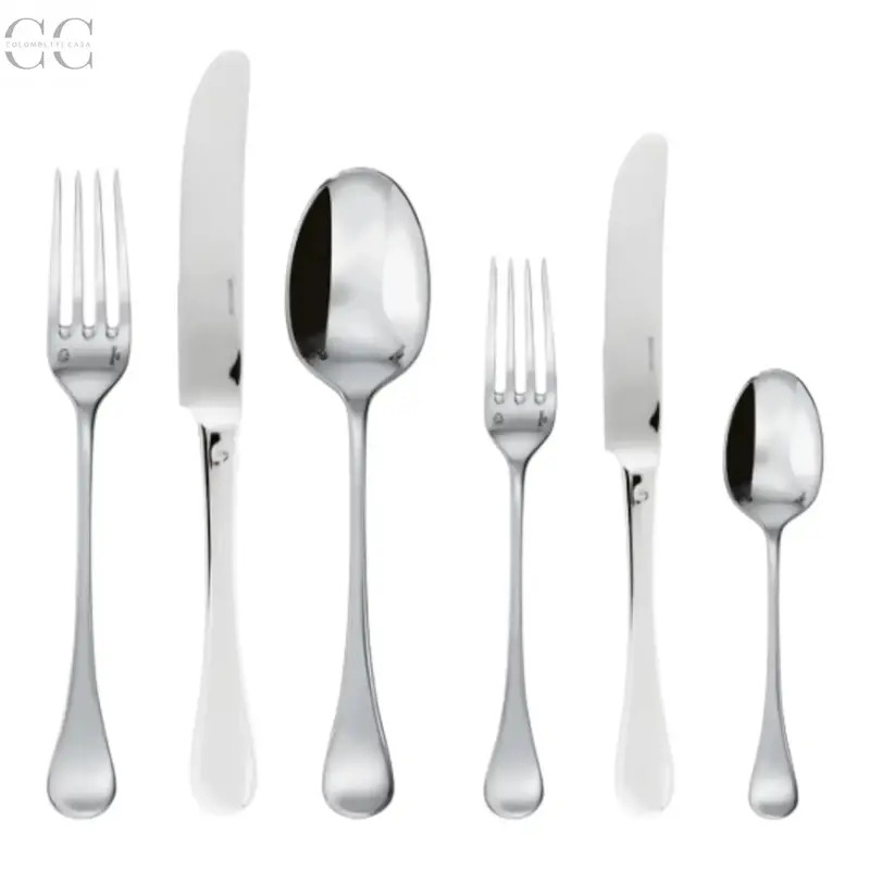 Six-Piece Stainless Steel Flatware Set – Queen Anne Collection By Sambonet 1