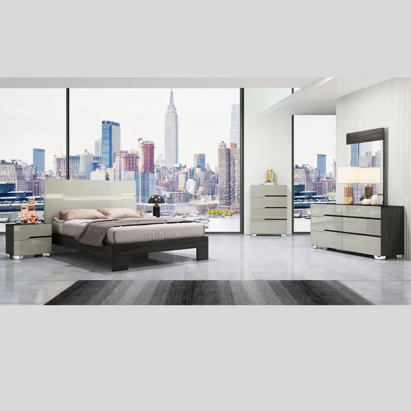 Skylar Modern Platform Bed Set 1