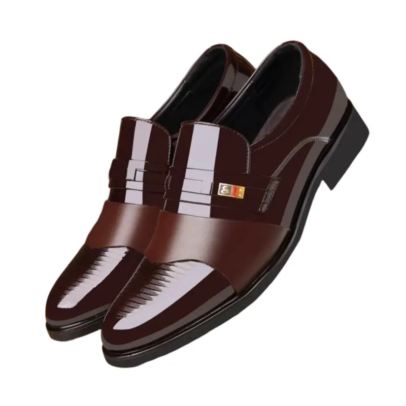Sleek Shiny Waiter Loafers – Slip-On Formal Service Shoes 1