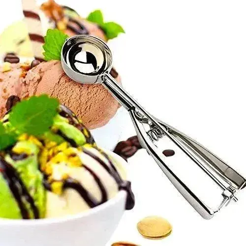 Small Stainless Steel Ice Cream Scoop – Compact Scooper For Precise Frosting Portions 1