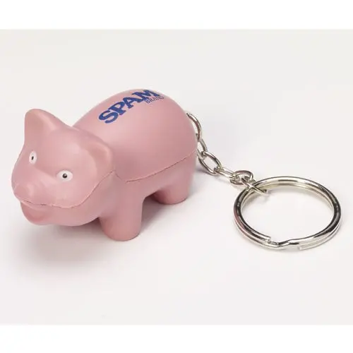 Soft Spam® Piggy Keychain – Cute & Cuddly Mini Charm 1