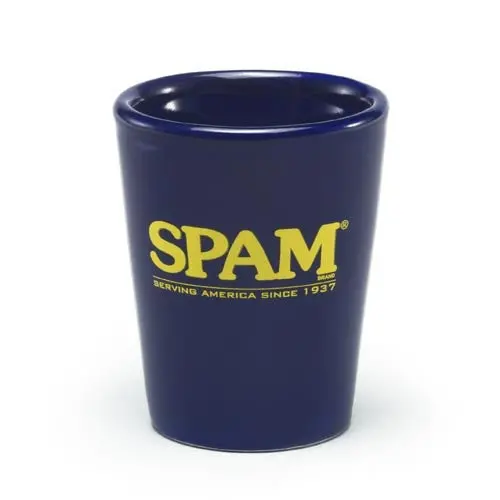 Spam® Navy Blue Shot Glass – Collectible Barware 1