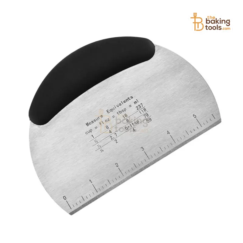 Stainless Steel Dough Scraper With Built-In Measurement Scale 1