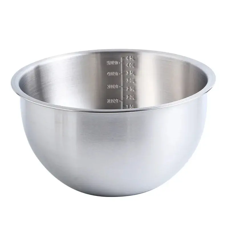 Stainless Steel Measuring Mixing Bowl With Marked Capacities 1