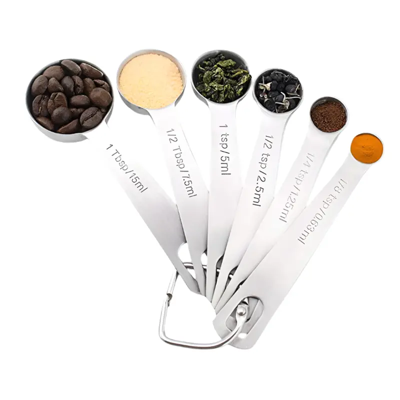 Stainless Steel Measuring Spoon Set (6-Piece) 1