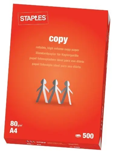 Staples A4 Copy Paper – Standard White Multipurpose Printer Paper For Office & Home Use 1