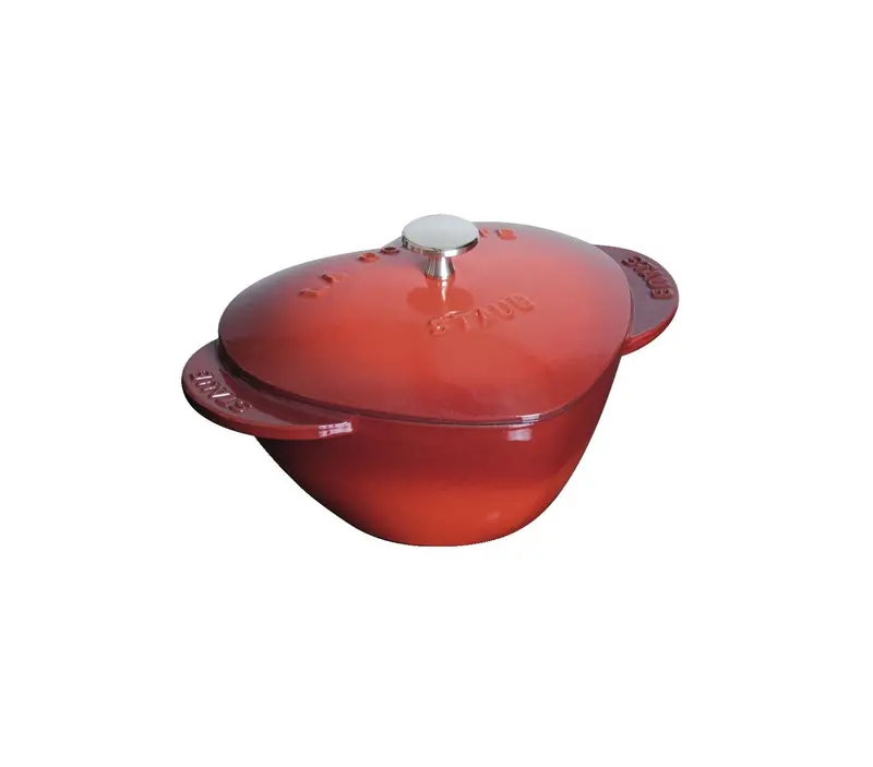 Staub 1.75-Quart Heart-Shaped Enameled Cast Iron Cocotte 1