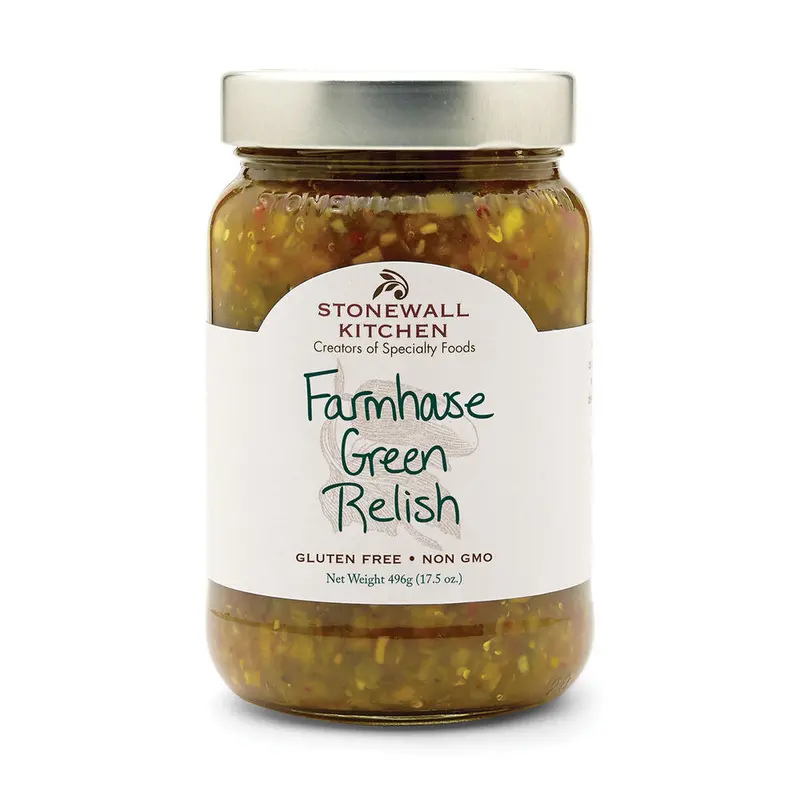 Stonewall Kitchen Farmhouse Green Relish – Garden-Fresh Vegetable Condiment 1