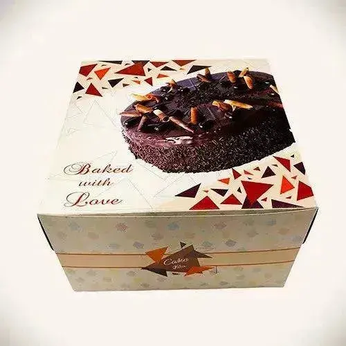 Sturdy Duplex Cake Box – 1Kg Capacity (10×10×5 Inches), Pack Of 100 1