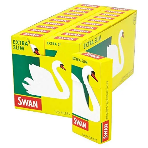 Swan Extra-Slim Filter Tips – Full Box (20 Packs = 2400 Tips) For Rolling Papers 1