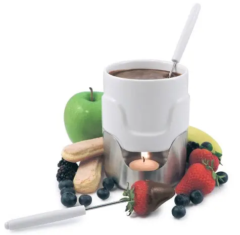 Swissmar Nouveau 5-Piece Chocolate Fondue Set – Complete Kit 1