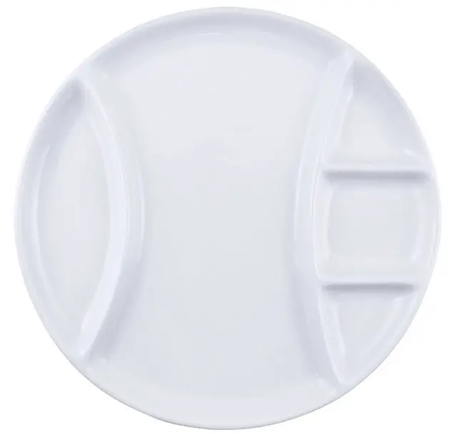 Swissmar Round Porcelain Fondue Serving Set – 4 Pieces 1