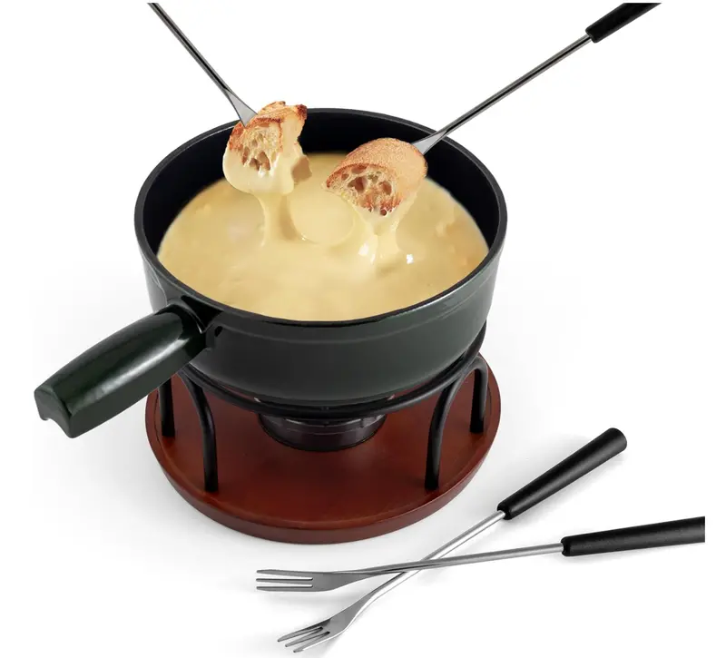 Swissmar Ticino Cast Iron Fondue Set – Emerald Green 1