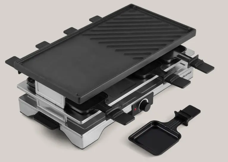 Swissmar Verso 8-Person Electric Raclette Grill With Cast Iron Cooking Surface 1