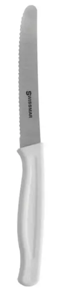 Swissmar White Serrated Tomato And Utility Knife 1