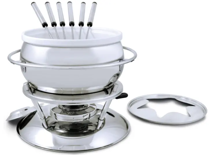 Swissmar Züri Stainless Steel 3-In-1 Multi-Function Fondue Set 1