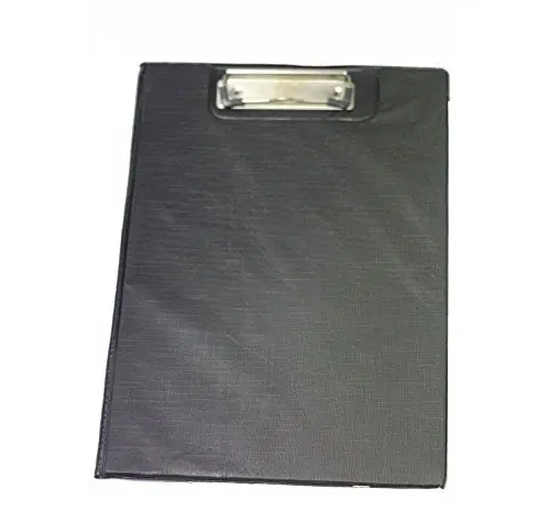Systemseleven A4 Hard-Cover Fold-Over Clipboard With Paper Pocket For Office Or School 1